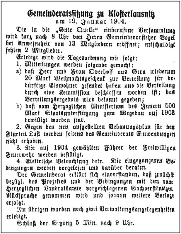 1904-01-19 Kl Gemeinderatssitzung